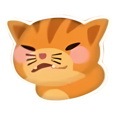 Dinner Discourse Cat Sticker