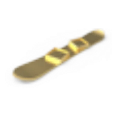 Gold Snowboard