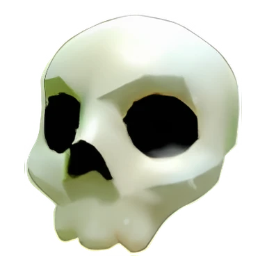 Halloween White Skull Hat