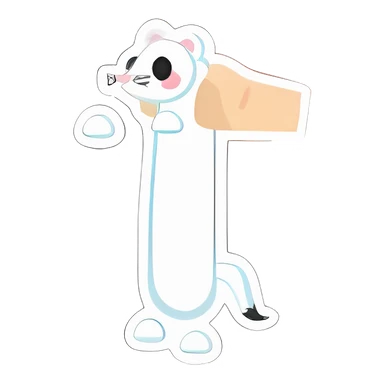 Long Ermine Sticker