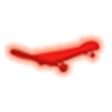 Neon Red Skateboard