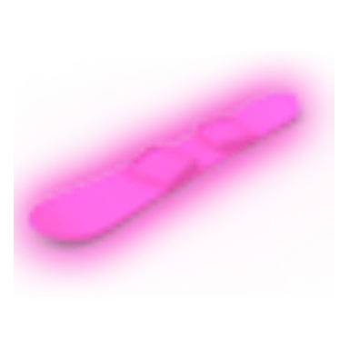 Pink Neon Snowboard