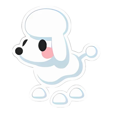 Poodle Sticker